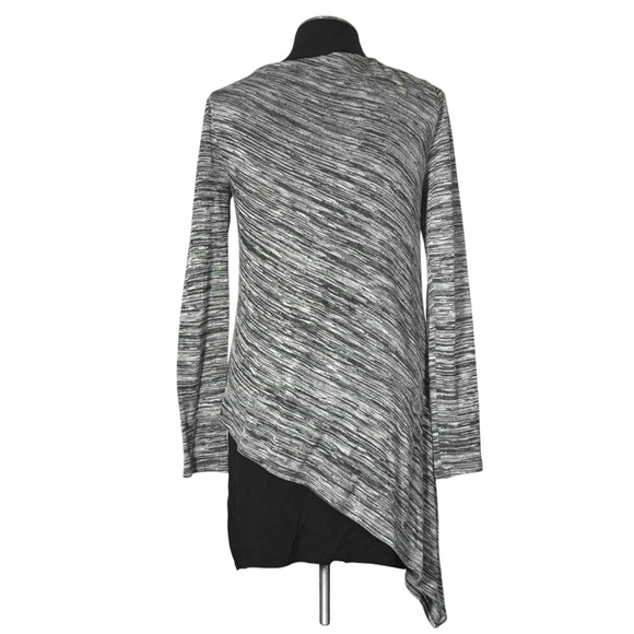 🆕 White House Black Market – Gray Long Sleeve Layered Stretch Top – Small - Picture 6 of 11